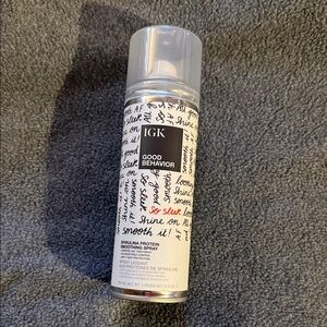 IGK Good Behavior Spirulina Protein Smoothing Spray - White Bottle